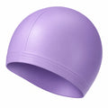 Lila Silikon Badehaube Wasserdicht
