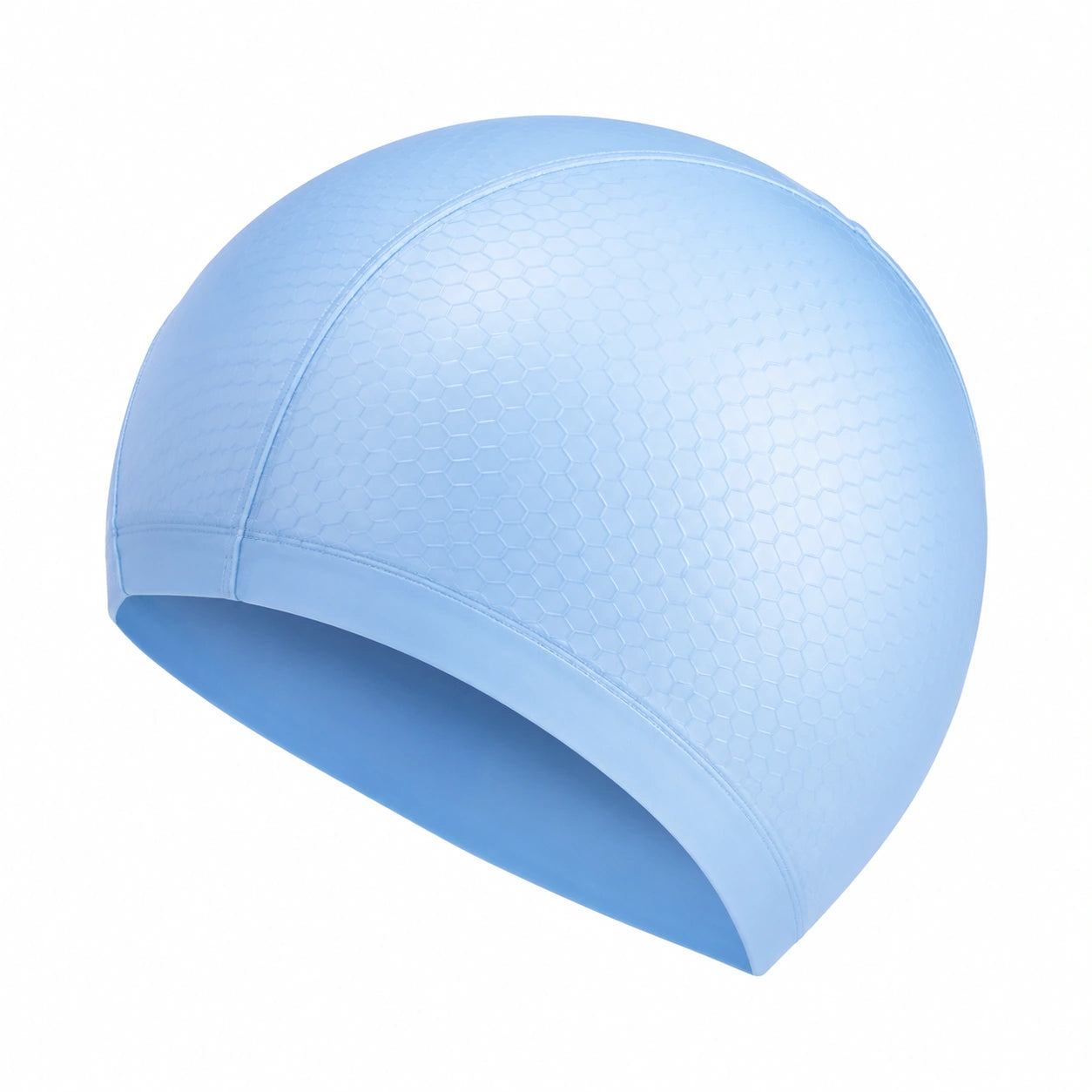 Wasserdichte Silikon-Badehaube Hellblau