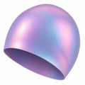 Badehaube Silikon Lila/Blau