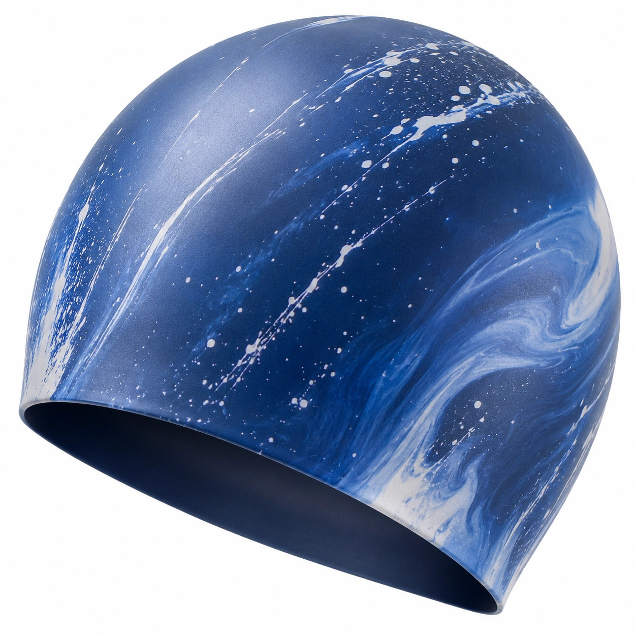 Elastische Silikon-Schwimmkappe mit Galaxiedesign