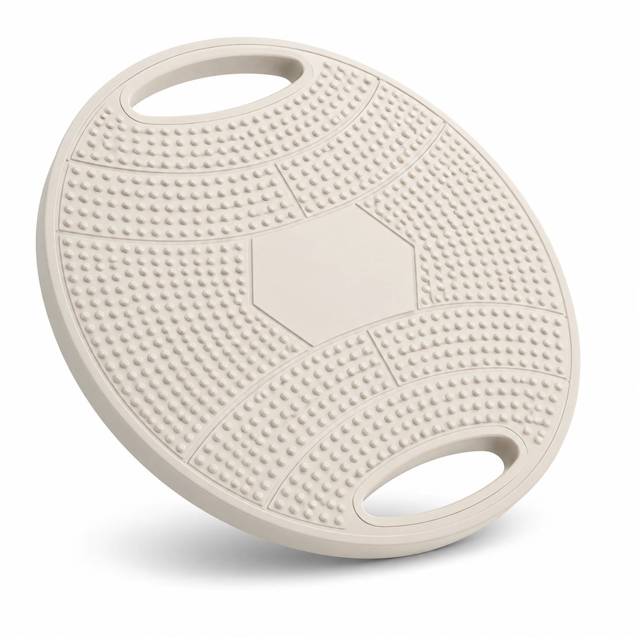 Balance Board mit rutschfester Oberfläche und Griffen Beige