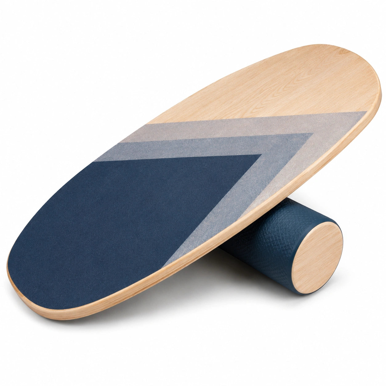 Balance Board Holz Blau/Grau 74x30.5cm