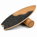 Balance Board im Surf-Design, 74x28 cm, mit Korkzylinder