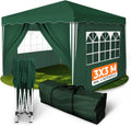 Kronenburg Faltpavillon wasserdicht Dachmaß 3 × 3 m UV Schutz 50+ Pavillon, wasserbeständig