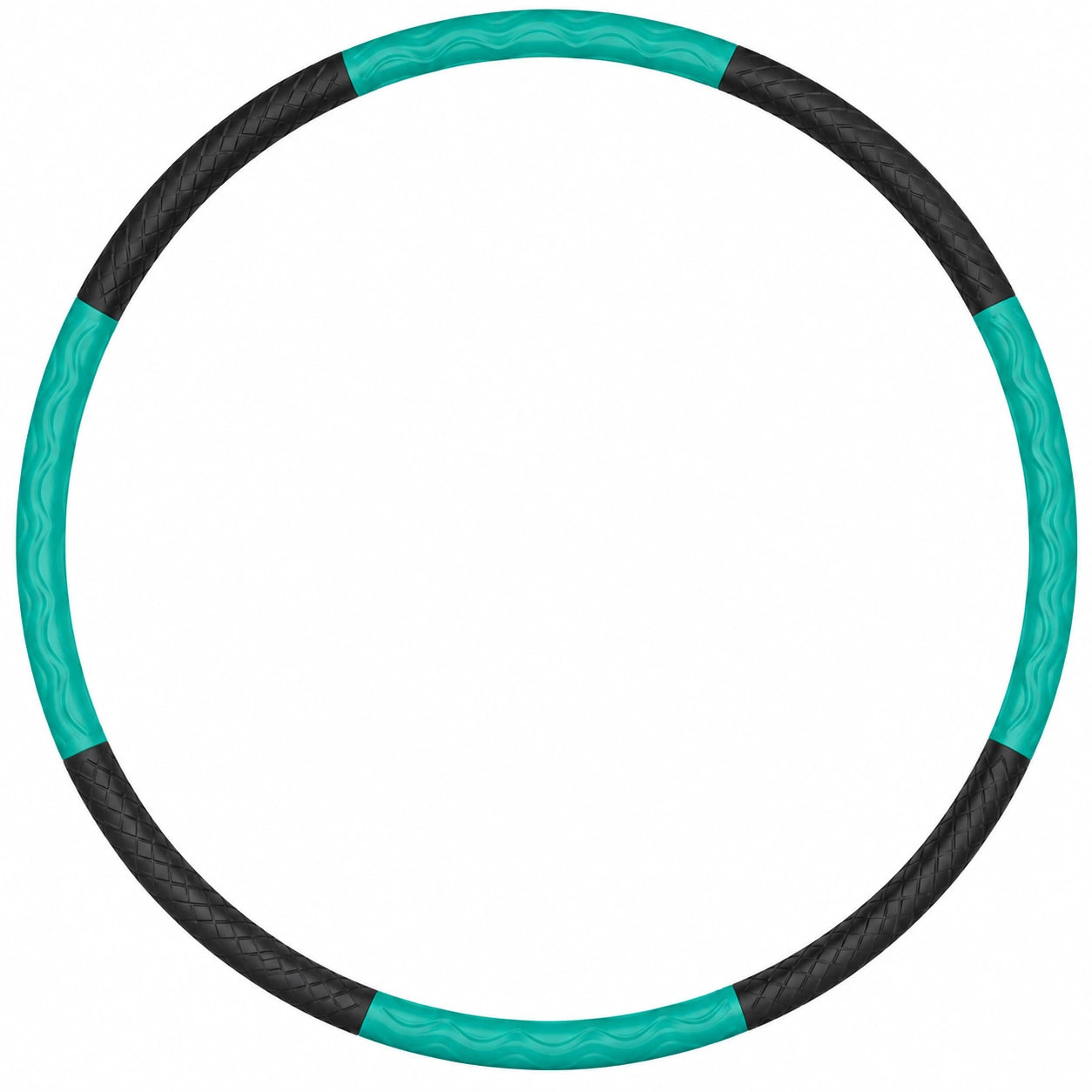 Fitness Hula Hoop mit Massageeffekt Grün/Schwarz 100 cm