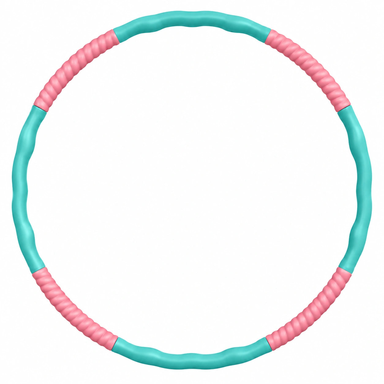 Hula Hoop Fitnessreifen mit Massageeffekt Türkis/Rosa
