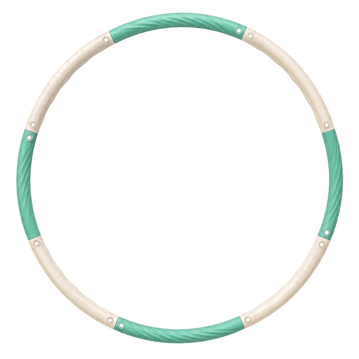 Hula-Hoop Fitnessreifen 95 cm Grün/Beige