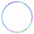 Abnehmbarer Fitness Hula Hoop, 100 cm, Blau-Grün-Lila