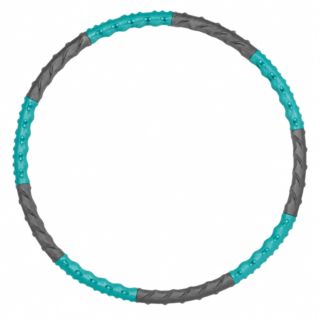 Hula-Hoop Reifen mit Massageeffekt 100 cm Grau/Türkis
