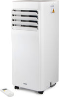 DOMO DO10162 Mobile Klimaanlage, 7000 BTU, 57,5 dB, Timer, Fernbedienung, Touch-Display, 4-in-1 mit Kühlung, Entfeuchter & Ionisator, Entfeuchten