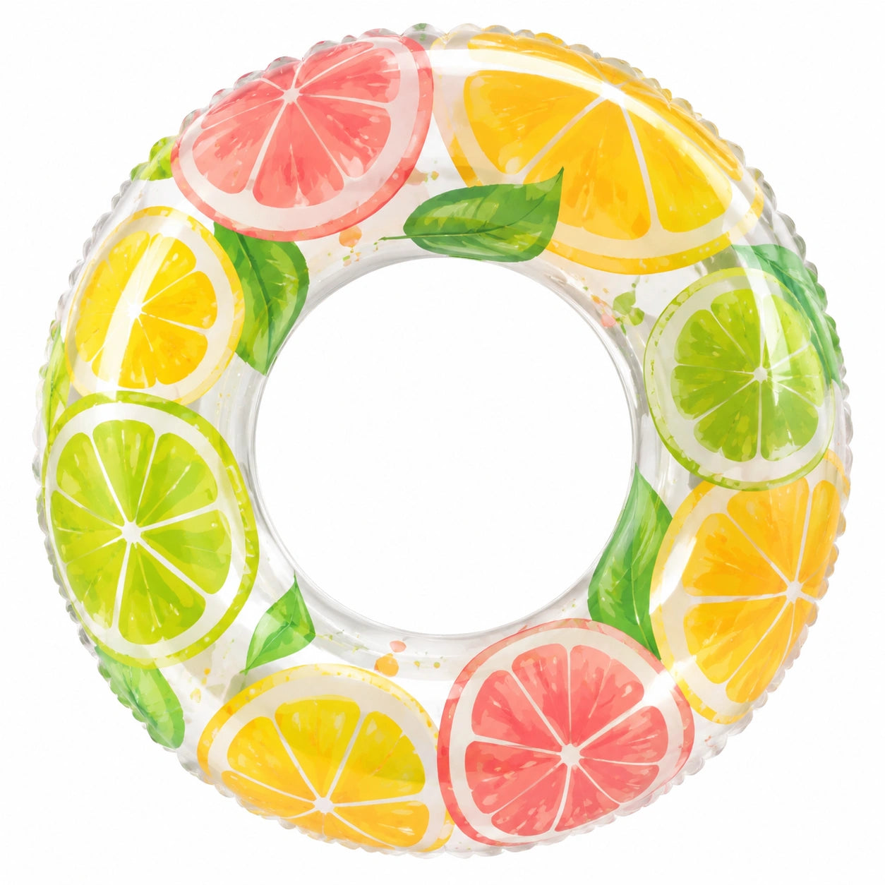 Aufblasbarer Schwimmring mit Fruchtmuster, 90 cm