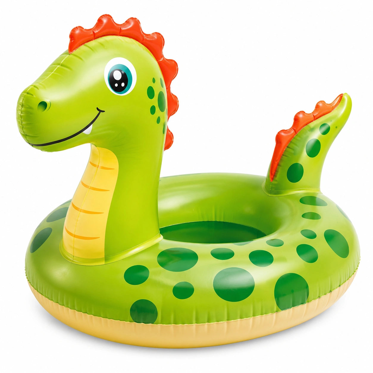 Dinosaurier-Schwimmring für Kinder, Grün/Orange
