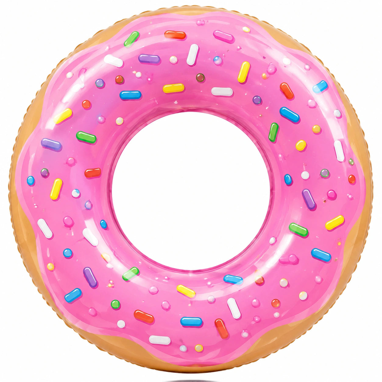 Rosa Donut-Schwimmring aufblasbar 107 cm