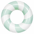 Aufblasbarer Schwimmring in Grün und Weiß, 120cm Durchmesser