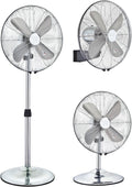 Westinghouse Lighting Silver Stream/ 40 cm, 3in1 tragbar Ventilator, Maximale Größe als Standventilator: 115 cm, 152 L, Oszillation, chrom 7242140