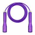 Violettes Fitness Springseil mit verstellbarer Länge