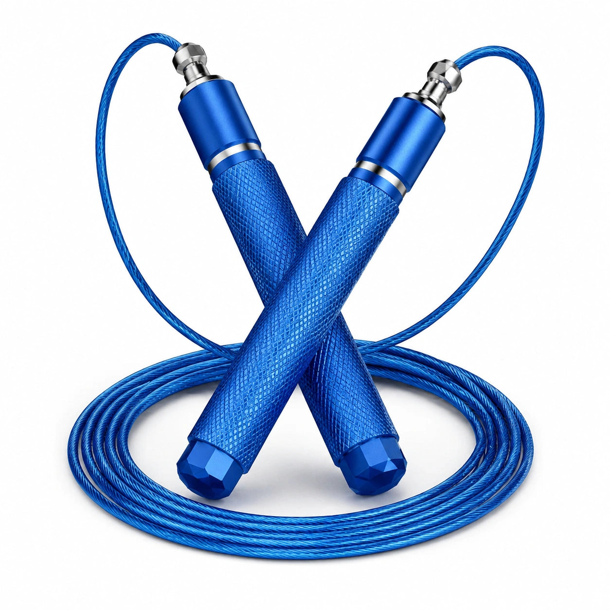 Blaues Springseil mit Verstellbarem Stahlseil für Fitness