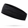 Elastisches Sport-Stirnband Schwarz 8 cm