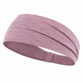 Breites Elastisches Stirnband Rosa