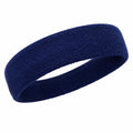 Elastisches Sportstirnband Schweißabsorbierend Dunkelblau