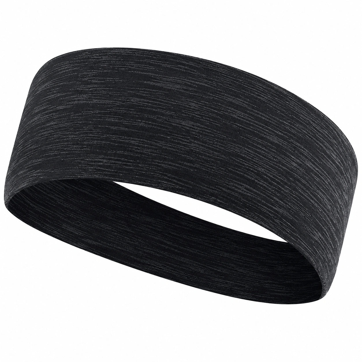 Schweißabsorbierendes Stirnband für Sport in Schwarz