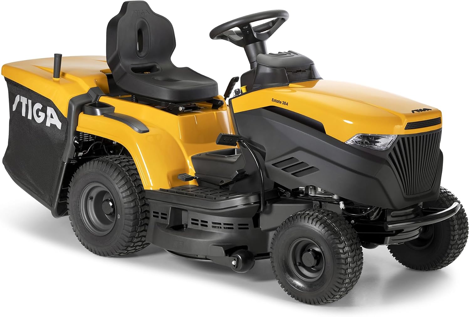 STIGA Estate 384 Benzin-Gartentraktor Tisch, 84 cm Mähdeck, 432cc ST 450 Motor, 240L Grasauffangbehälter