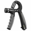 Einstellbarer Handtrainer mit Zähler 5-100kg Schwarz/Grau