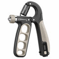 Einstellbarer Handtrainer mit Zähler Schwarz-Beige