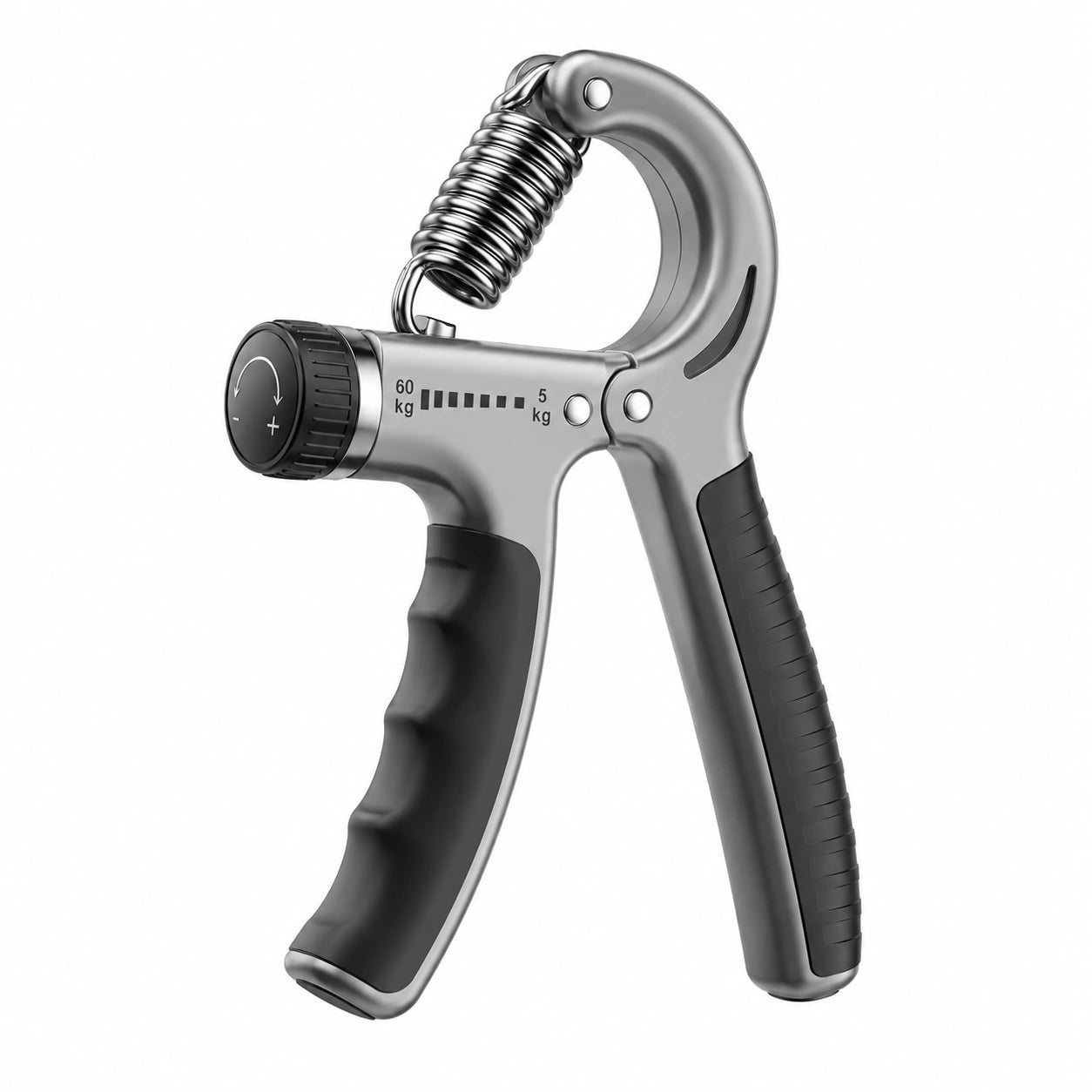 Verstellbarer Handtrainer Silber/Schwarz 5-60 kg