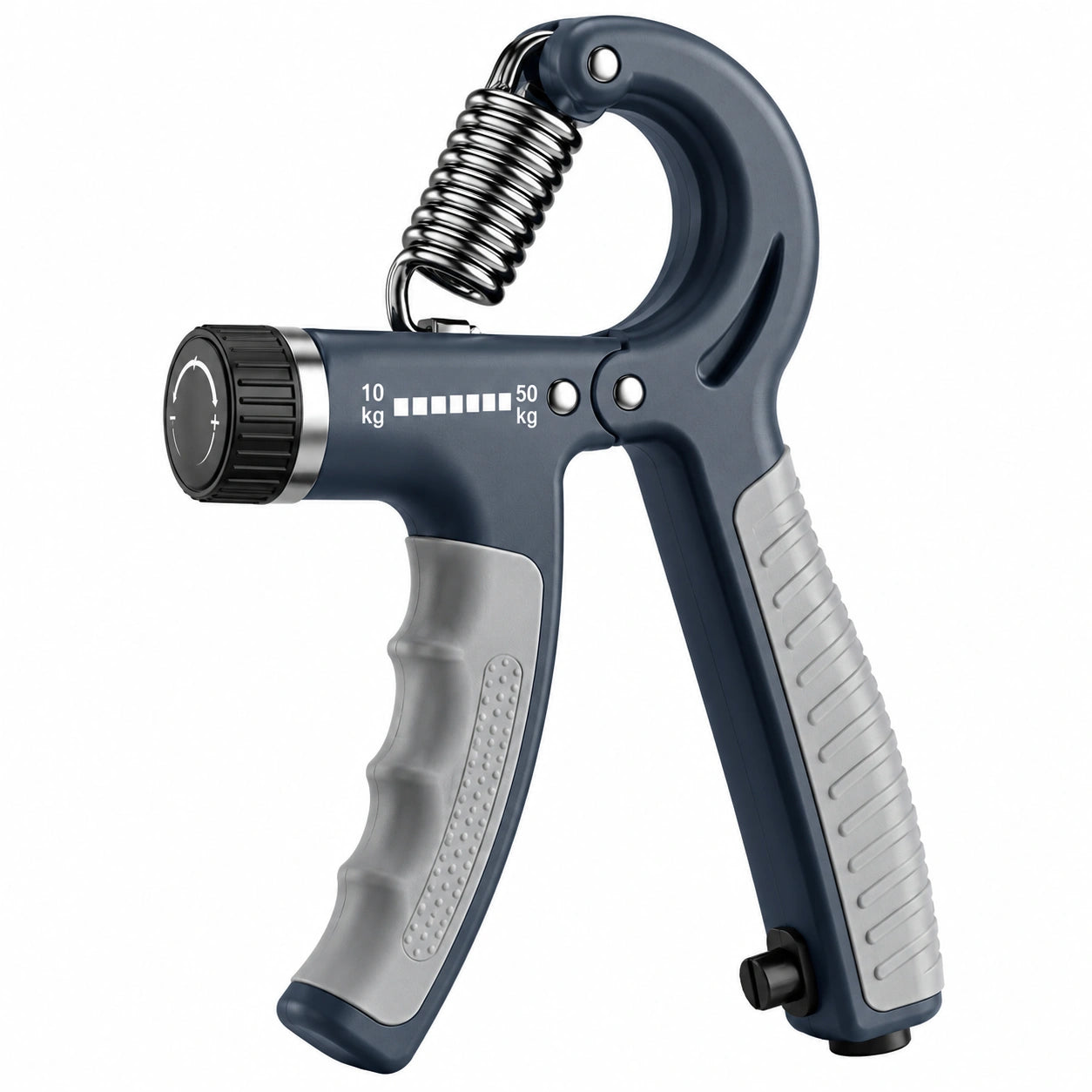 Einstellbarer Handtrainer 10-50 kg Widerstand Dunkelblau/Grau