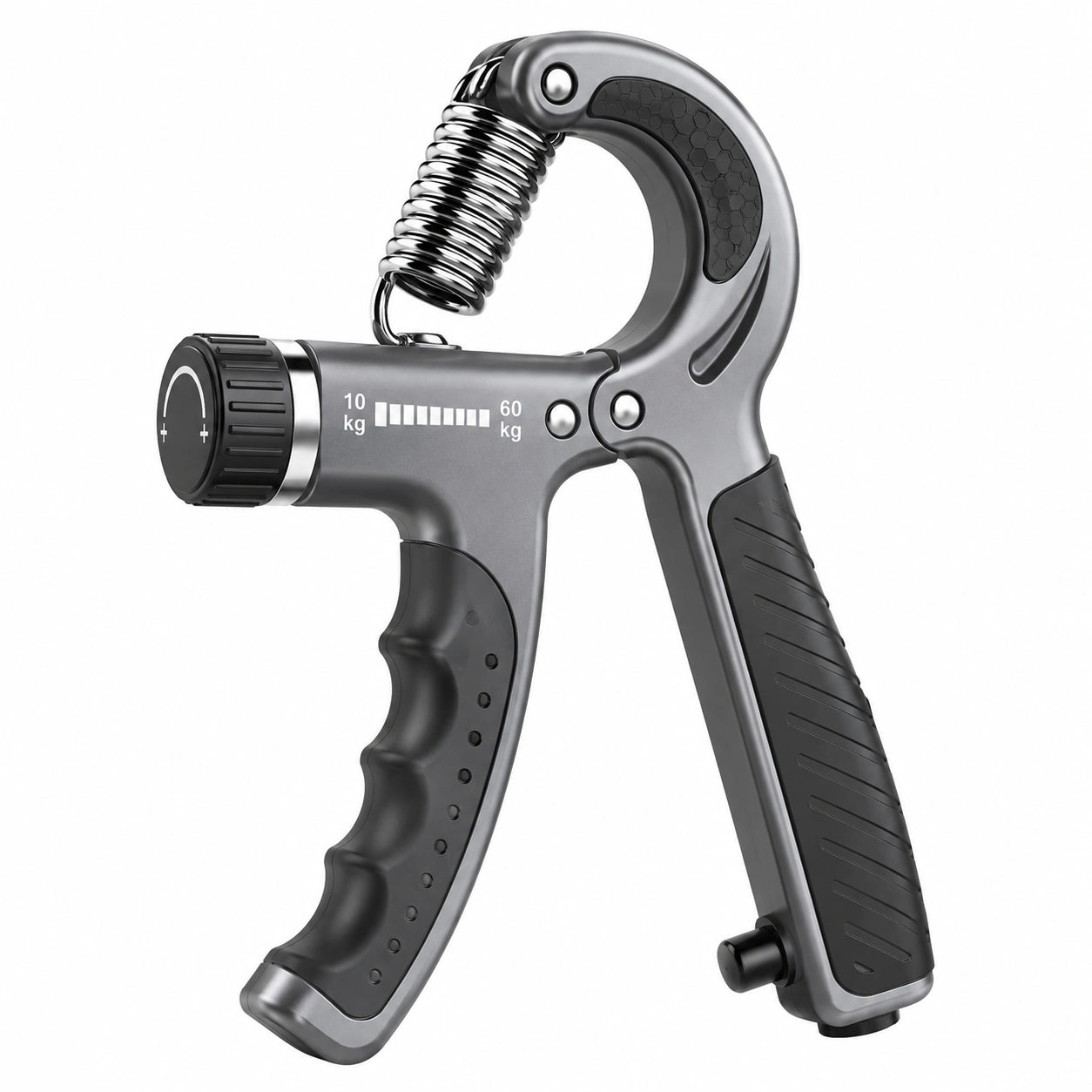 Einstellbarer Handtrainer 10-60 kg Schwarz/Silber