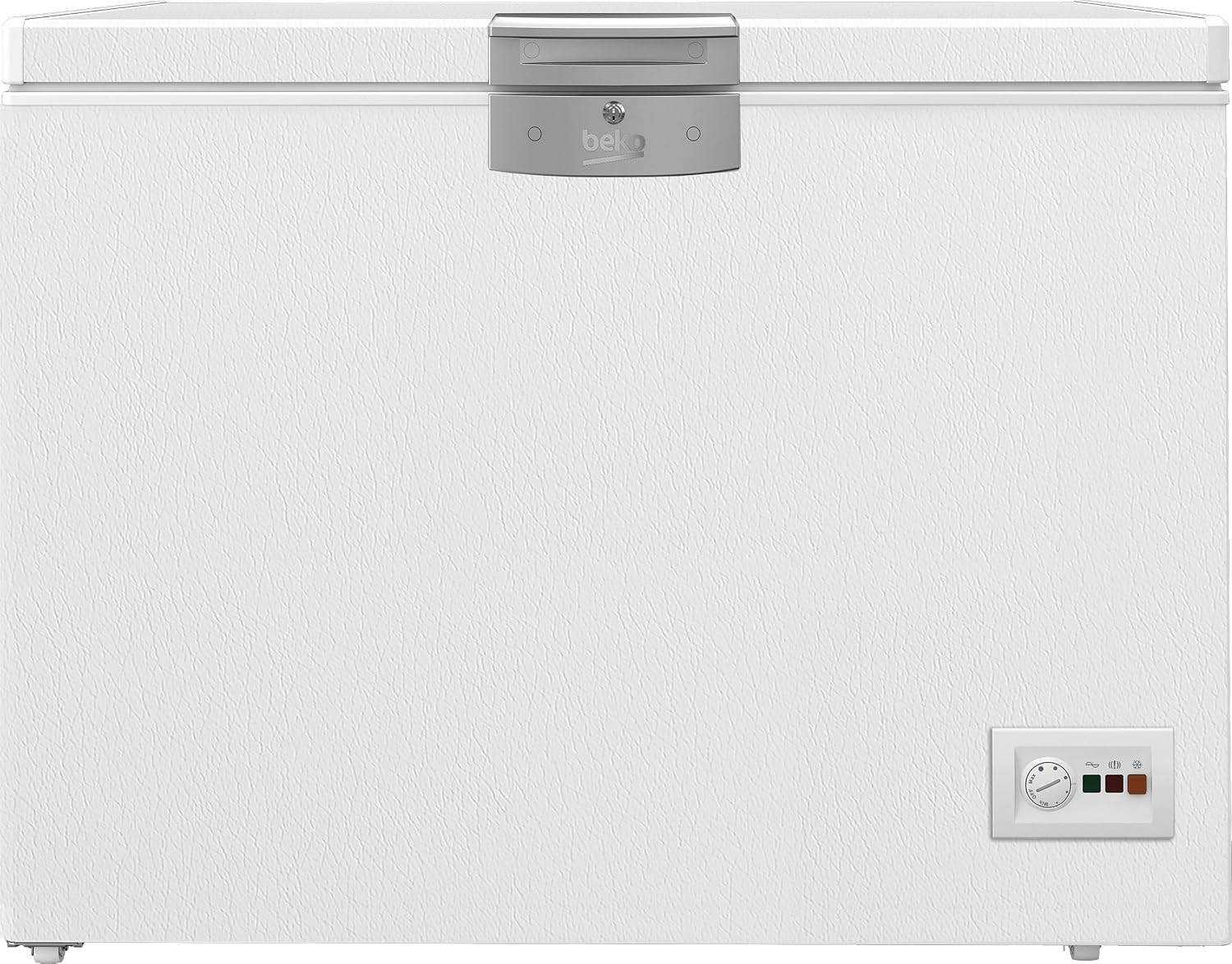 Beko HSM22340 Gefriertruhe, 230 l Nutzvolumen, 35 db(A), LED-Anzeigesystem, Kühltruhe, 2 Gefriergutkörbe, Temperaturalarm, Alarmfunktion