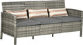 Outsunny Rattan Sofa, 173 × 68 × 78 cm, Gesamtmaße: B173 x T68 x H78 cm, wetterbeständig