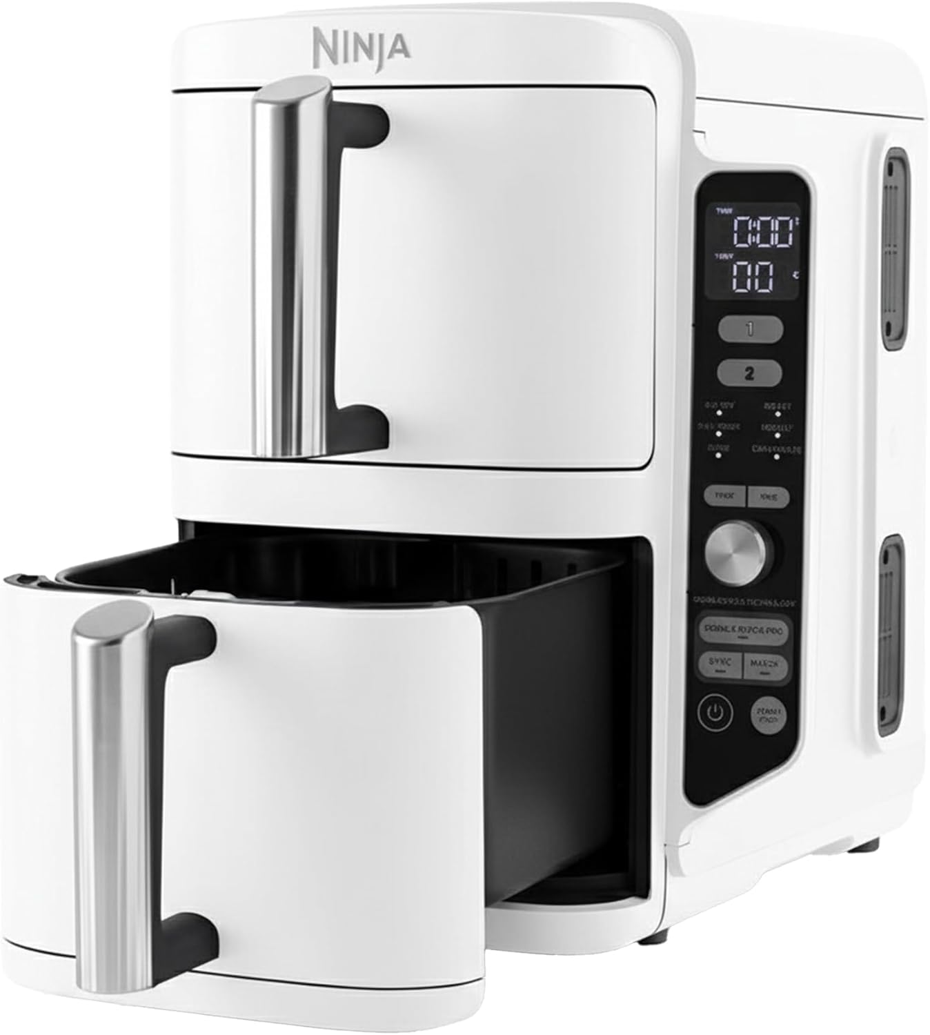 Ninja SL400EUWH Doppel XL Doppel-Heißluftfritteuse, 9,5 Liter
