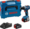 Bosch Professional 18V System Akku-Bohrschrauber GSR 18V-65 (bürstenloser Motor, Kopflänge 166, 2x Akku GBA 18V 5.0Ah, Ladegerät GAL 18V-40