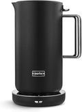 Aarke Edelstahl-Wasserkocher Mattschwarz Esstisch, 1,2 L Elektrischer Wasserkocher, 360 -Drehbasis