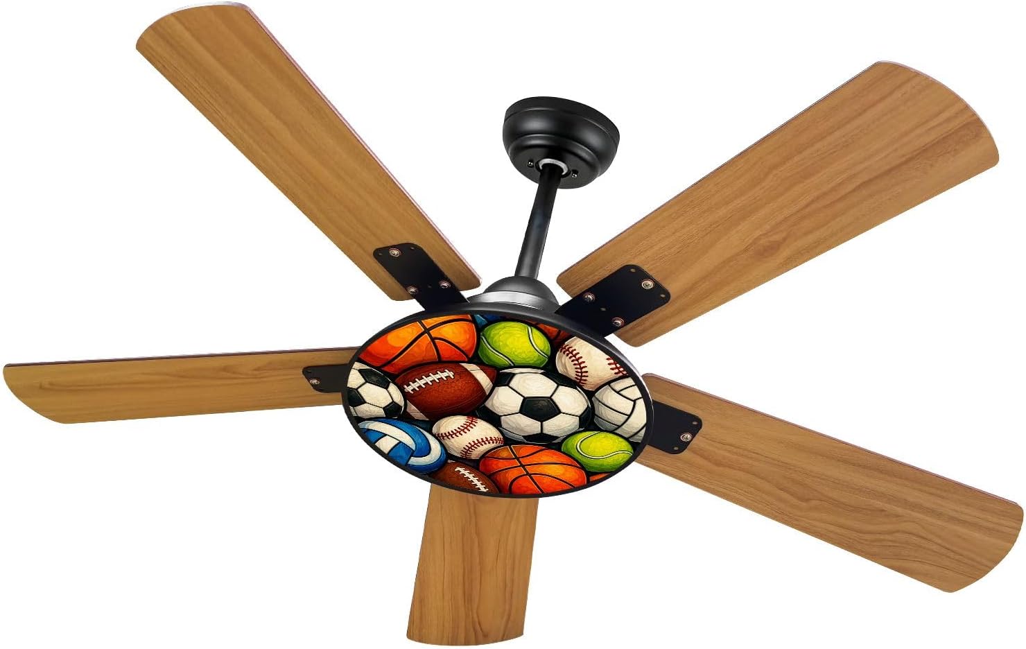 Ceiling Fans with Lights 42 Inch Reversible Motor Deckenventilator, Inverter