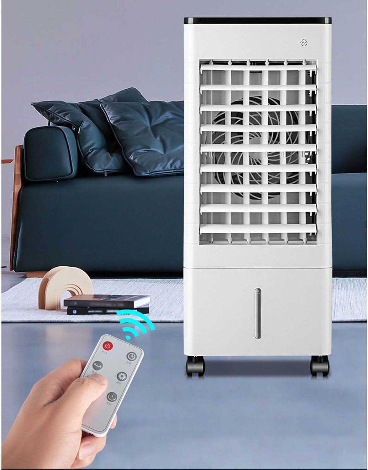 Klimaanlage, tragbar, Fernbedienung, Timer, 9L Tank, 3-Gang-Ventilator für Zimmer, vielseitigen Komfort, Luftbefeuchtung