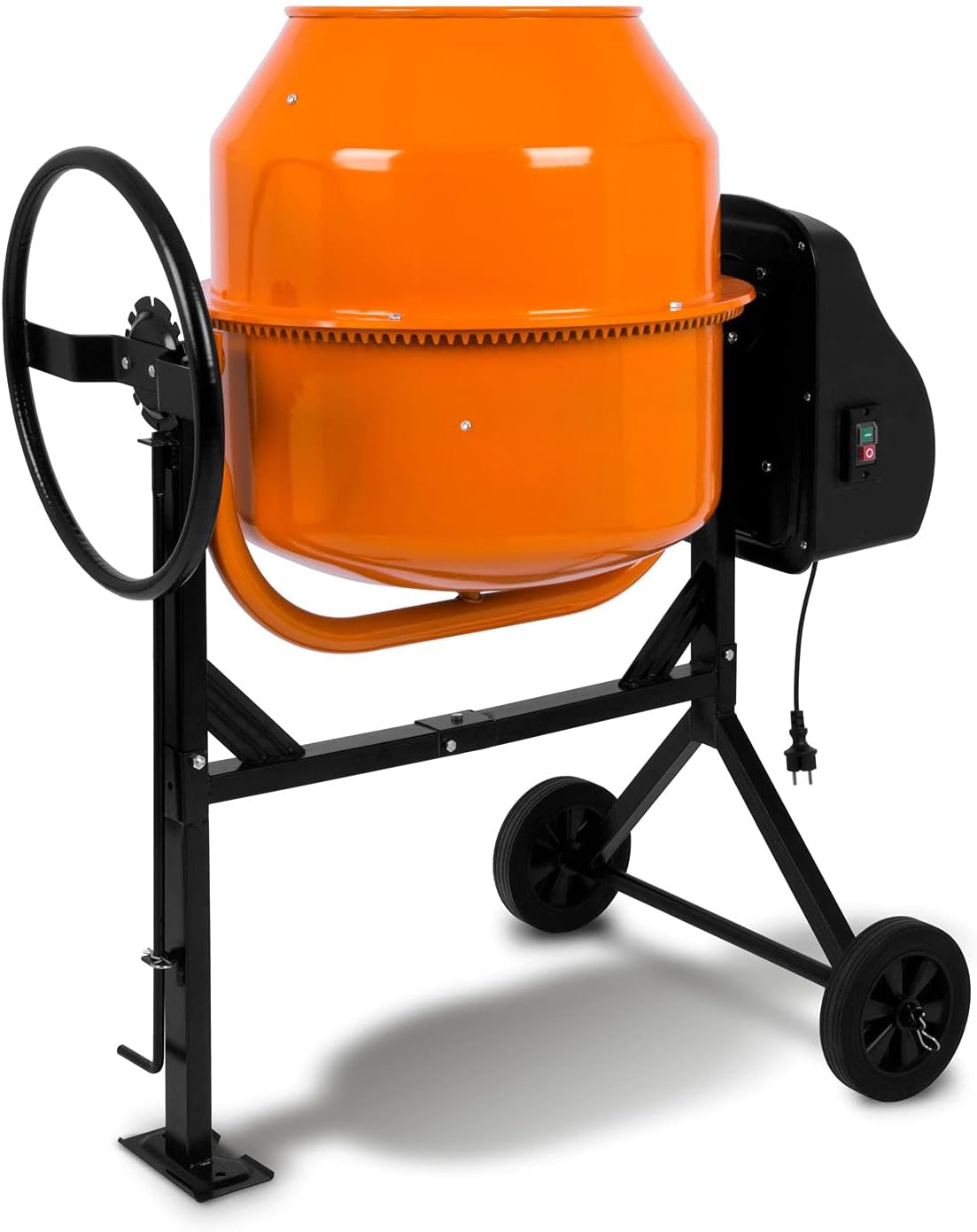 EBERTH 140L Betonmischer Elektrisch Mobil, 550 W Motor, 140 L
