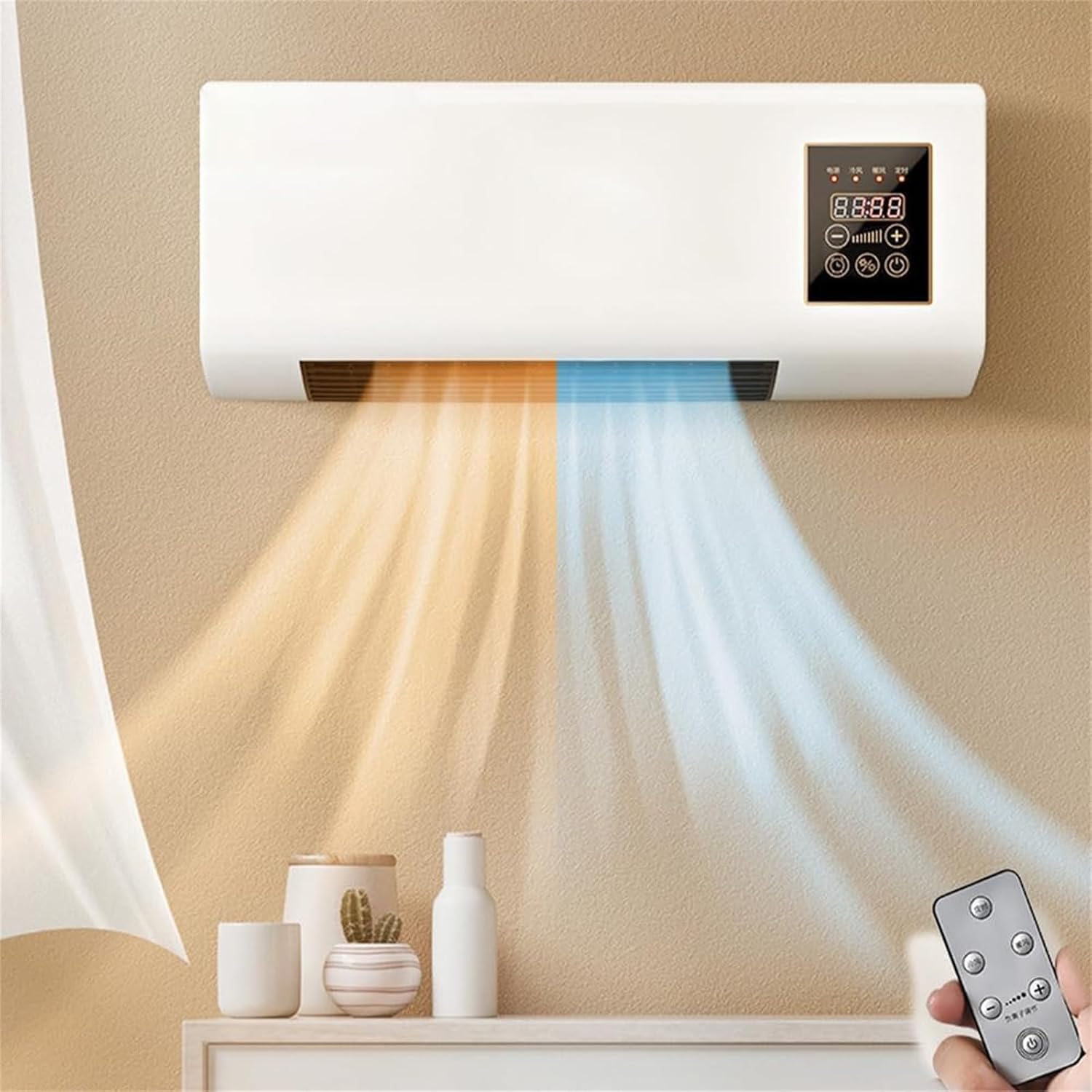Mini-Klimaanlage, 30 dB, Fernbedienung, einfache Einrichtung und effizientes Kühlsystem