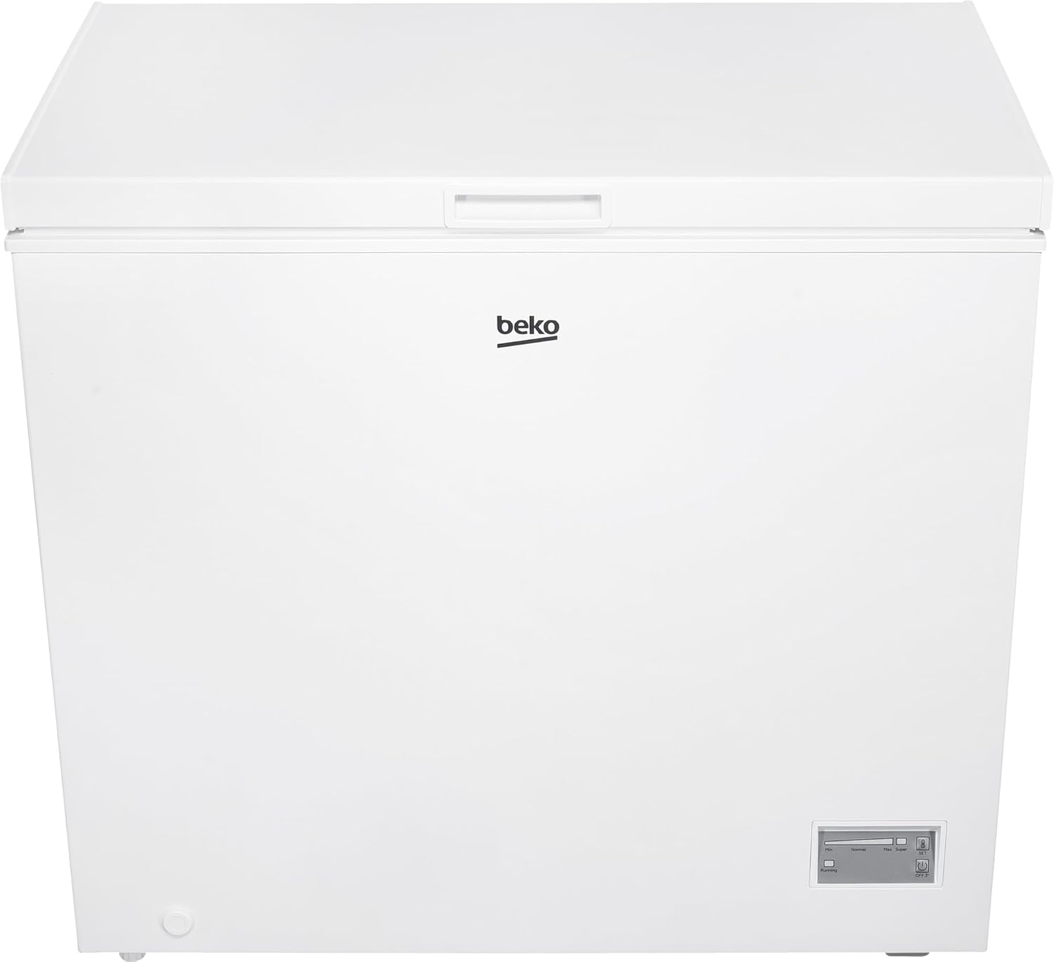 Beko CF200CWN Gefriertruhe, 198 l Nutzvolumen, 40 db(A), LED-Anzeigesystem, Kühltruhe, 1 Gefriergutkorb, Schnellgefrierfunktion, Schnellgefrieren