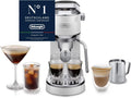 De'Longhi Dedica Duo - Perfetto Kompakte Siebträgermaschine Espressomaschine, 15 cm breit, Cappuccino und Cold Brew, Weiß (EC890. WI)