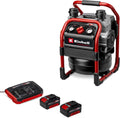 Einhell Professional Akku-Kompressor SILENZZO 36/210 Power X-Change (36 V, 210 L/min Ansaugleistung, max. 8 bar, 2 × 4,0 Ah Akkus