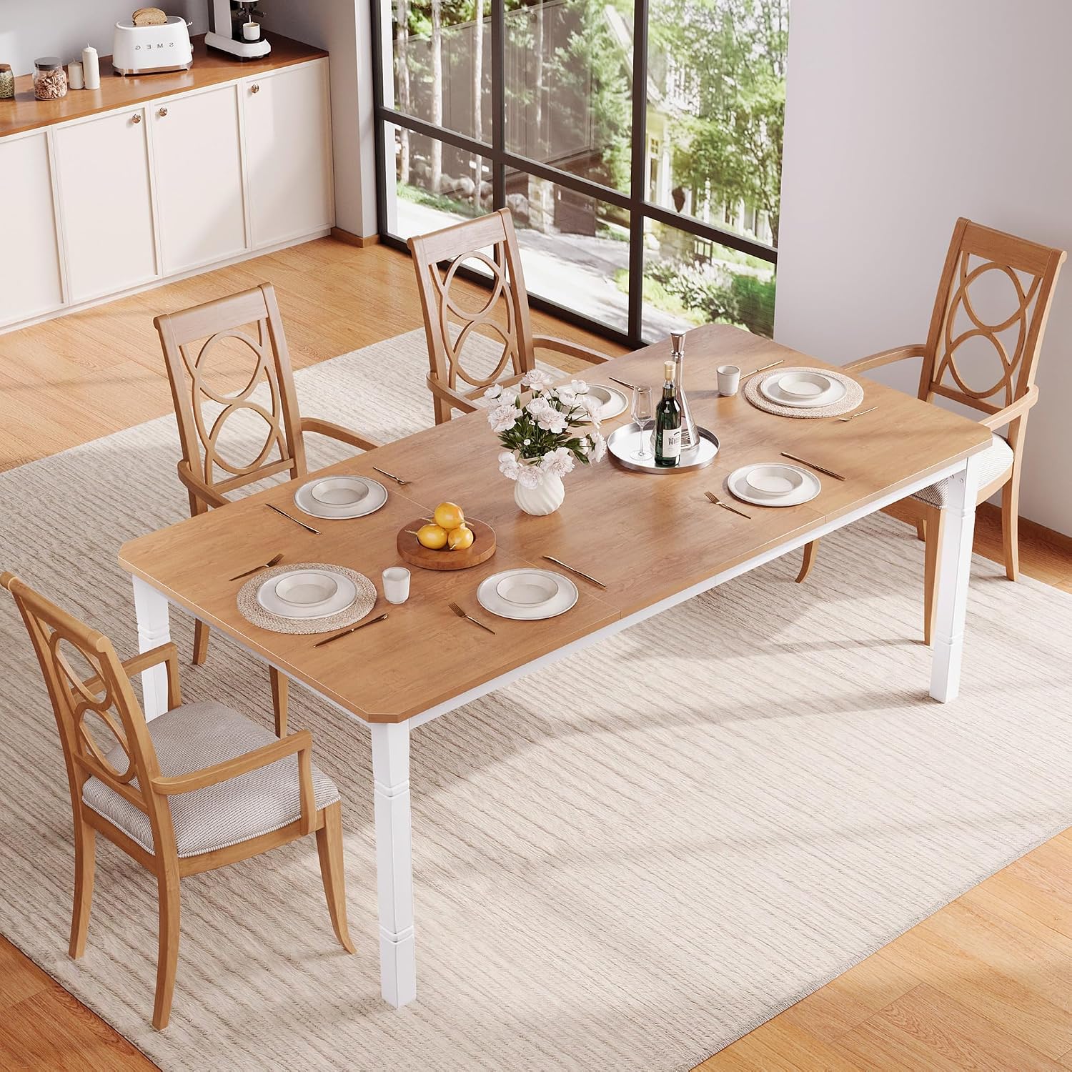 Esstisch 150 × 90 × 75 cm Küchentisch Für 4-6 Personen