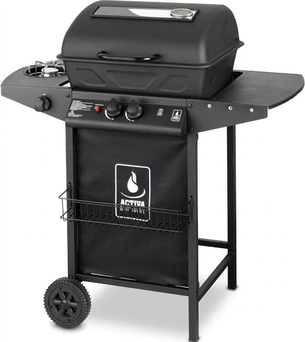 ACTIVA Halifax Lavastein Gasgrill I Gas Grill, 5,5 kW, Stauraum
