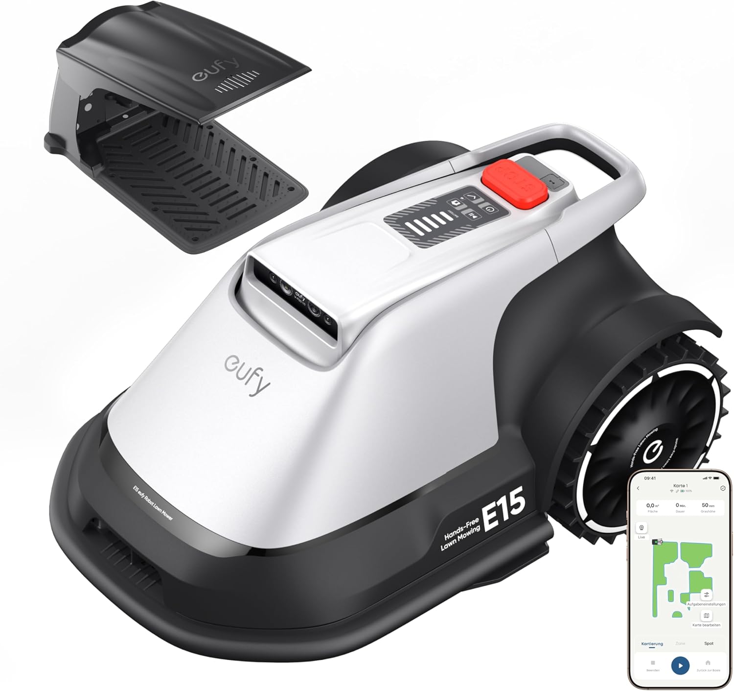 eufy E15 Mähroboter, App-Steuerung, Garten bis 800m²