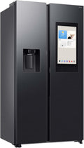 Samsung RS90F66BEFEF Side-by-Side, 178 cm, 614 l, App-Steuerung, Inverter, Display, AI Kühlschrank mit Gefrierfach, Wasserspender