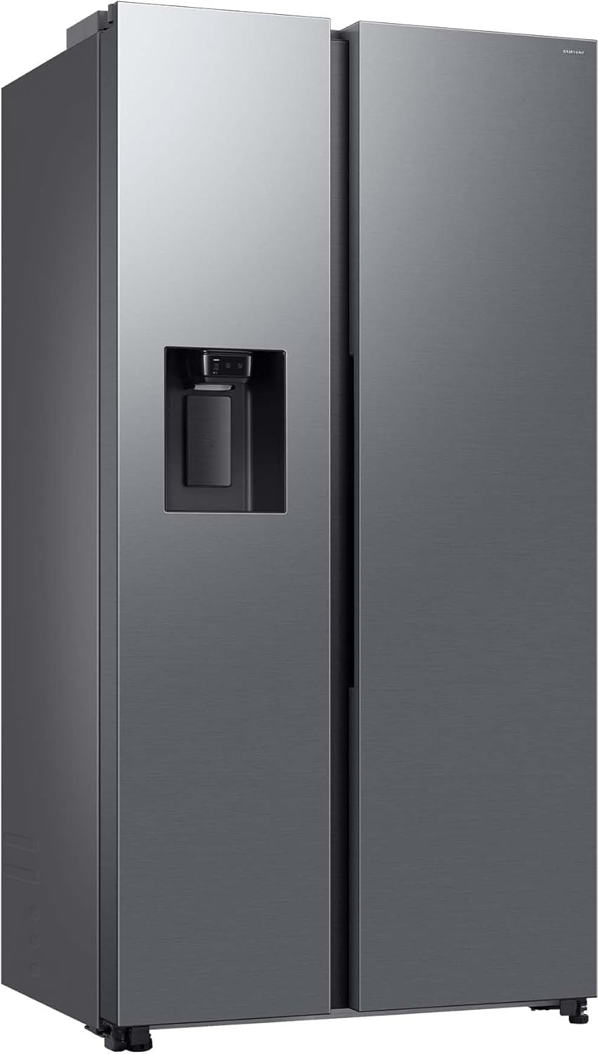 Samsung RS70F66KBTEF Side-by-Side, 178 cm, 634 l, App-Steuerung, Inverter, Edelstahl Look, AI Kühlschrank mit Gefrierfach, Abtauautomatik