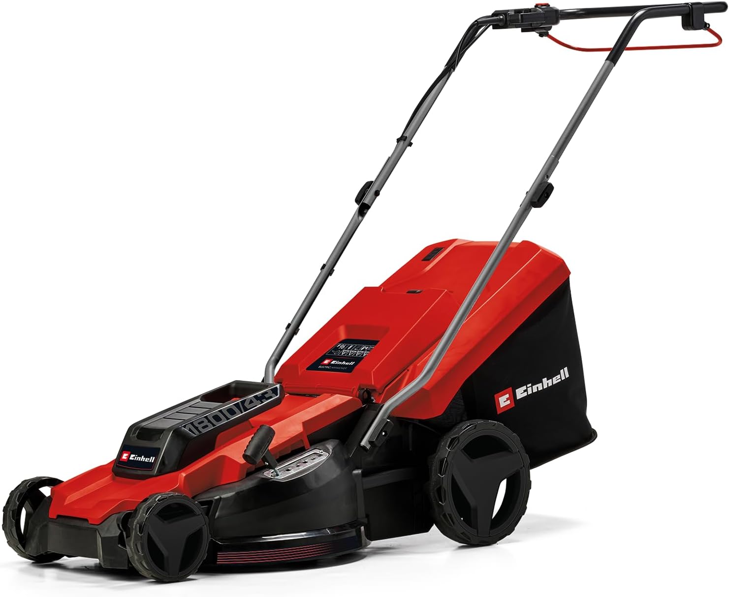 Einhell Elektro-Rasenmäher, 43 cm Schnittbreite, 50 L Fangkorb, bis 800 m², zentrale Schnitthöhenverstellung mit 20-65 mm Schnitthöhe), 1.800 Watt
