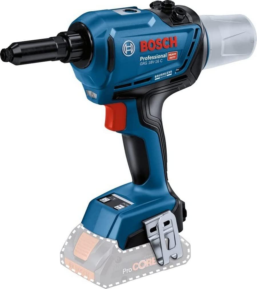 Bosch Professional 18V System Akku Nietpistole GRG 18V-16 C Tisch, App-Steuerung, Hublänge 25 mm, einer konstanten Zugkraft von 16